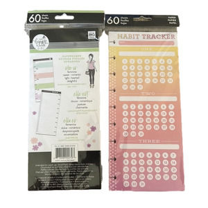 The Happy Planner habit tracker and weekly meal planner